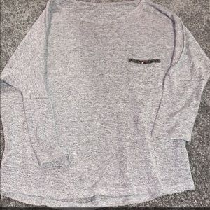 grey loose top
